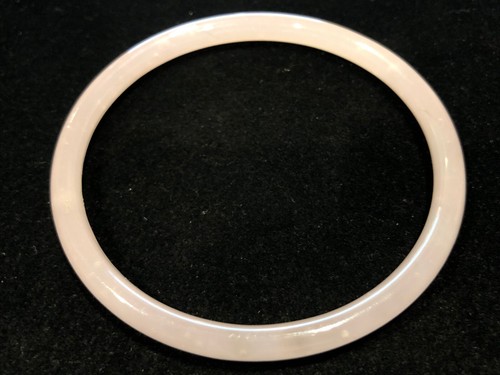 Cute Natural Pink Rose Crystal Quartz Bangle Bracelet - Picture 3 of 7