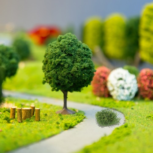 10 Pcs Sand Table Model Grass Micro Scene Faux Artificial Outdoor Greenery - Picture 2 of 12