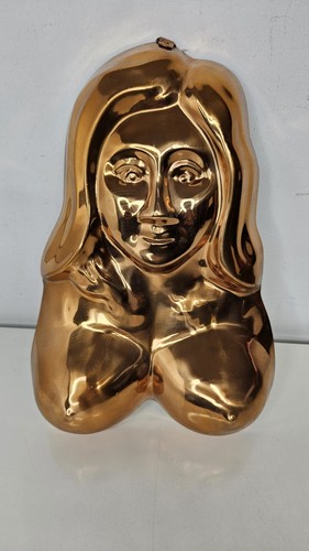 Vintage Copper Cake Jello Mold Ladies Boobs Bachelor Party Novelty - Picture 2 of 6