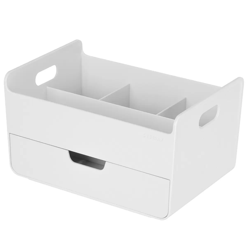 Litem Desk Organiser Set White Home Organise Books Book Office - Picture 3 of 4
