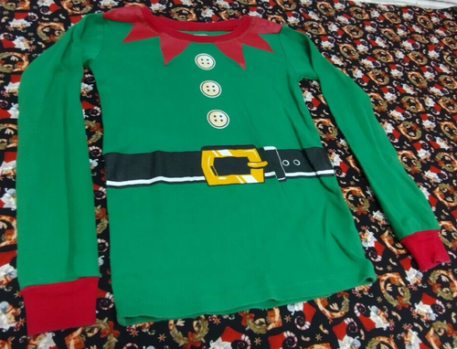 The Children's Place 5T Holiday Long Sleeve SANTA'S ELVES PAJAMA STYLE TOP!