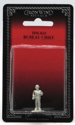 Ral Partha DM-026 Bureau Chief Modern Government Agency Head Spy Operative Hero