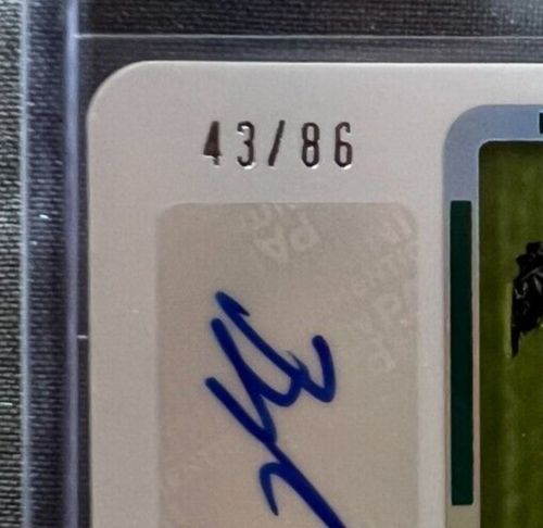 2022 Panini Contenders Brailon Sanders Boleto de Novato Talón Automático /86 Delfines #292 - Imagen 3 de 3