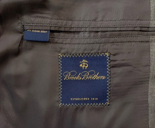 Herren 41 R Brooks Brothers Madison Fit X Loro Piana Mittelgrau Mikro Strick Wolle Anzug - Bild 22 von 24