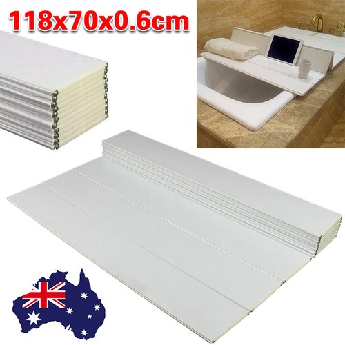 Bathtub Board Bathtub Cover Folding Anti-dust PVC Bathroom Household Relaxing - Picture 3 of 10