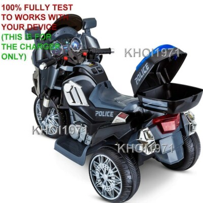 Charger AC adapter FOR KT1244i KidTrax Police Rescue Motorcycle Trike ride on eBay