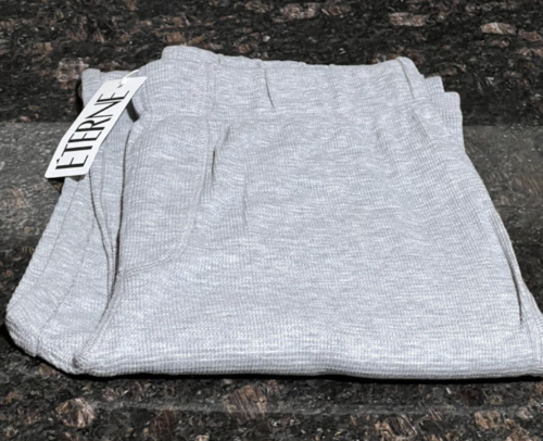 ETERNE Soft Thermal Knit Lounge Pant in Heather Gray P/S NWT MSRP $225 - Picture 3 of 12