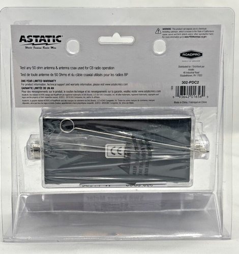 Astatic 302-PDC2 PDC2 SWR/ Power/ Field Strength Test Meter New Sealed - Picture 2 of 4