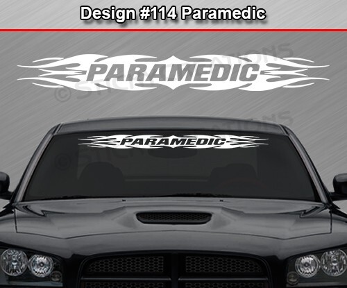 #114 PARAMEDIC Decal Sticker Windshield Window Vinyl Graphic Banner Car EMT EMS - Picture 3 of 6