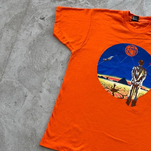 Vintage 90s Fish Marillion The Company Tee Shirt Size XL Orange - Picture 3 of 9