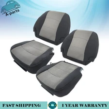 For Dodge Ram 1500 2500 2009-2012 Driver Passenger Bottom-Top Seat Cover Gray