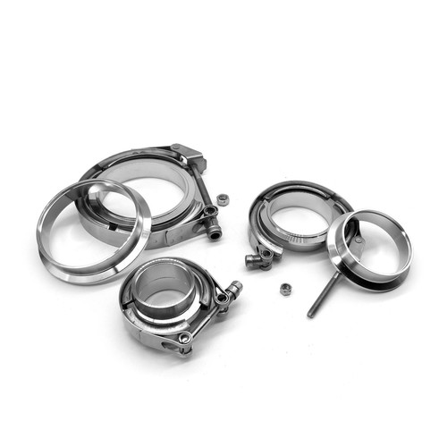 1.75" - 3.5" Exhaust V Band Clamp 304 Stainless Steel Kit Quick Release M / F - Picture 5 of 5