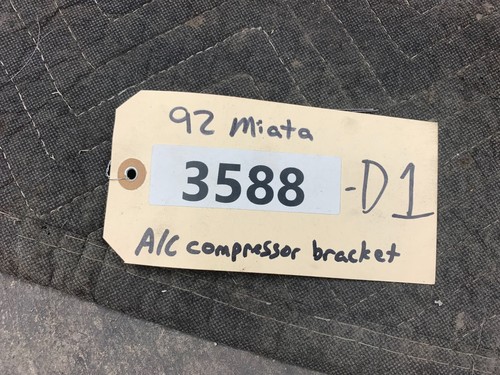 1990-1993 Mazda Miata Oem AC Air Compressor Bracket Mount W/ Bolts Kit NA 1.6 - Imagen 7 de 7