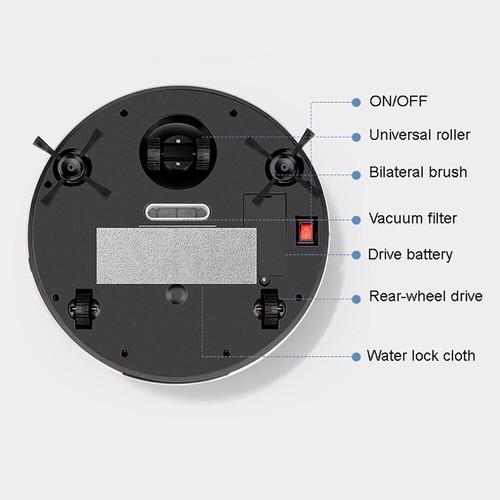 Smart App Timing Multiple Cleaning Modes Sweeping Robot Dry Wet Vacuum Cleaner - Picture 11 of 13