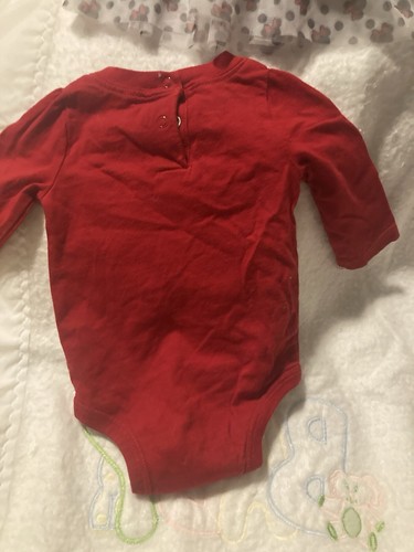 Disney Baby 2 Valentines Day Outfits! Ruffled Dress NWTS & “MY FIRST “ Bodysuit - Picture 10 of 11