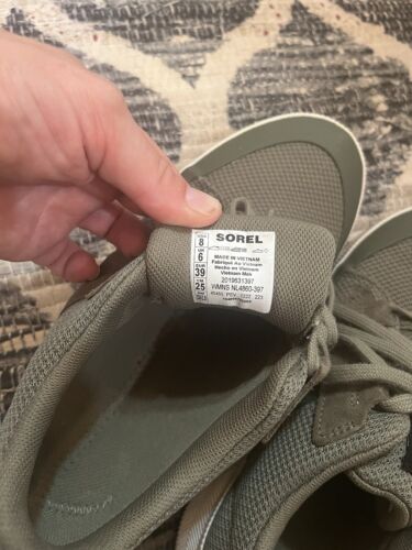 Women's US 8 Sorel OUT N ABOUT III LOW Sneakers STONE GREEN Waterproof Shoes - Picture 6 of 15