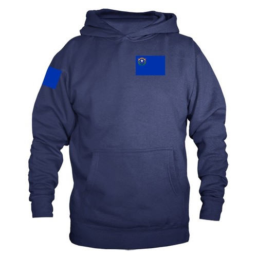 Sudadera con capucha gráfica con escudo de bandera del estado de Nevada - Imagen 8 de 10