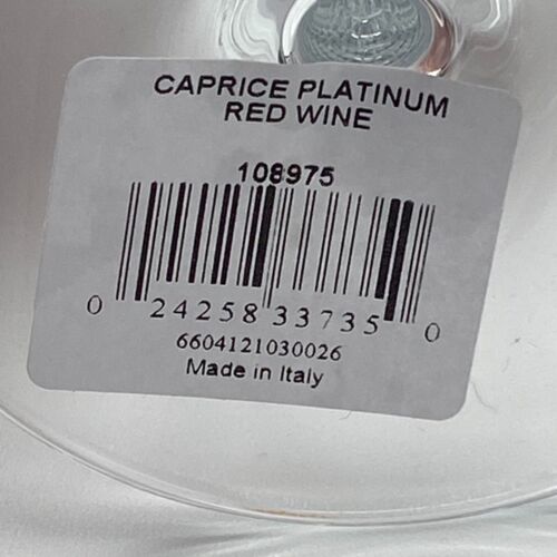 Marquis von Waterford Caprice Platin Rotwein Wasserkelch 9 3/8" mit Box Neu - Bild 6 von 12