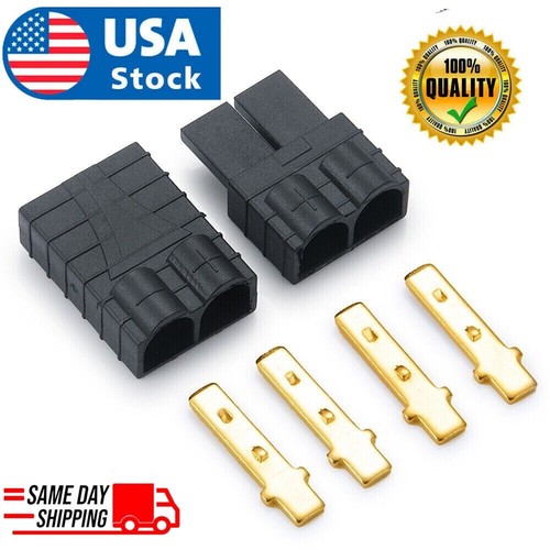 1 Pair TRX-style Connector Plug Male & Female Lipo NiMh Battery ESC - Picture 1 of 3