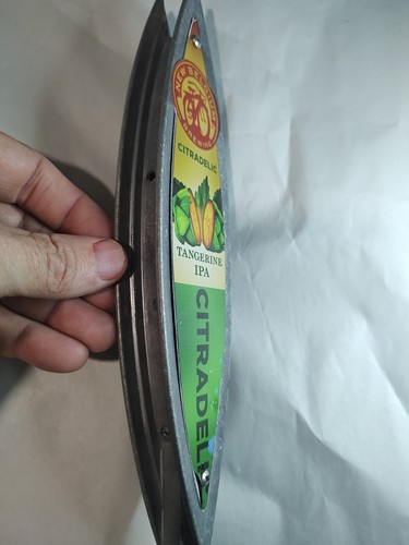 Nuevo Belgium Brewing Co mandarina citradélica IPA mango de grifo de cerveza 11" de alto - Imagen 4 de 5