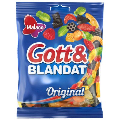 Malaco Gott & Blandat Original Fruit & Liquorice Wine Gums </span> (7310350504305)