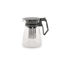 Teekanne Glas 1,5L Edelstahl Mit Sieb Filter Deckel Kanne Teebreiter Glaskanne