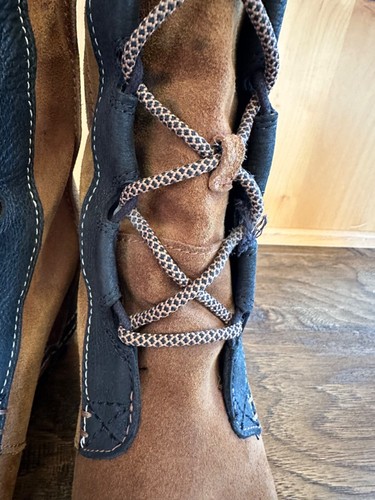 SOREL CATE THE GREAT WEDGE 7 Tall Chestnut Brown Waterproof LACE UP Rare - Picture 9 of 9
