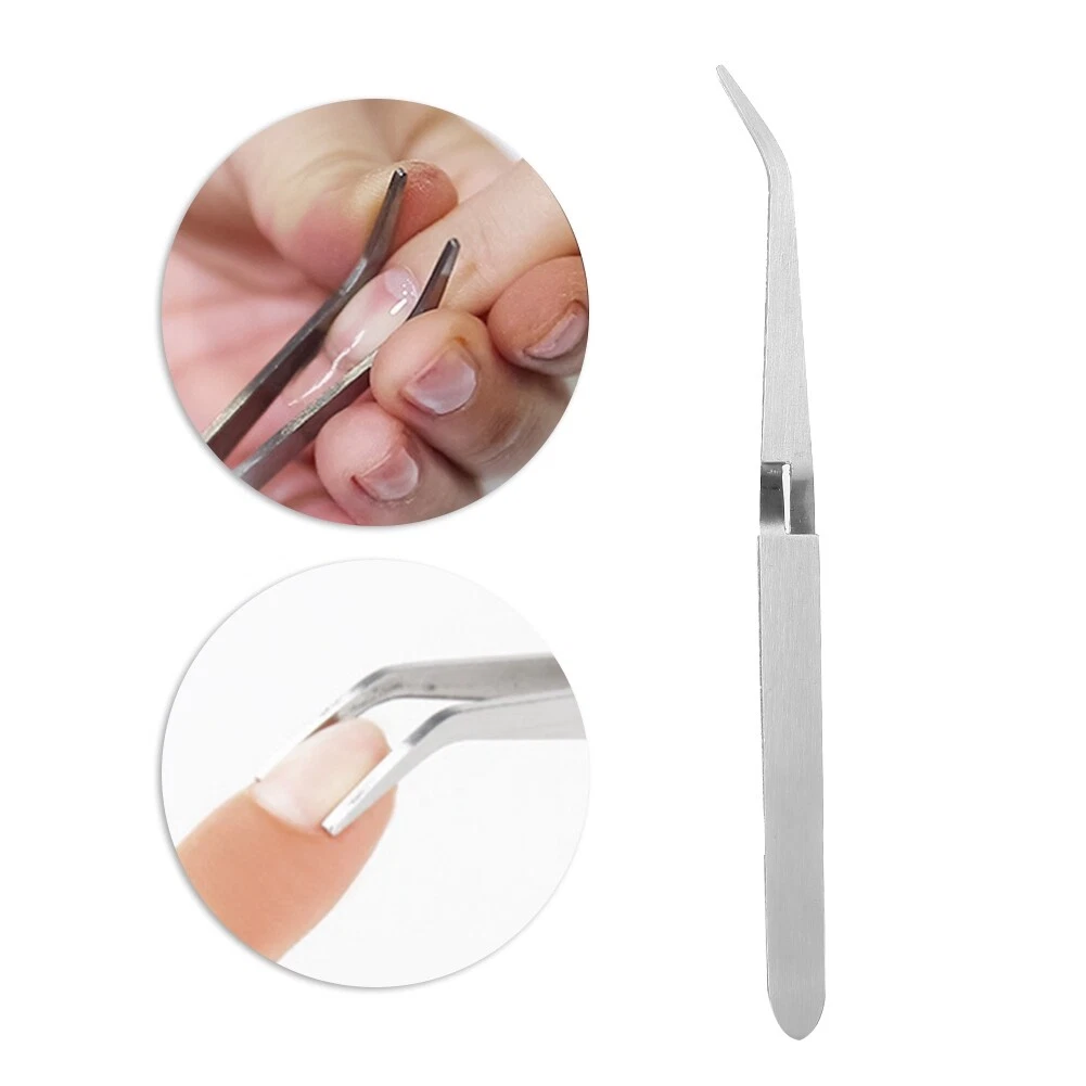 Nail Tweezers Acrylic Nails Shaping Tweezer Clip Nail Art Tool