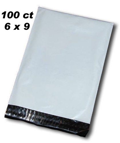 6x9 - Envíos de plástico blanco de polietileno sobres de envío bolsas auto-sellantes - Cantidad 100 - Imagen 2 de 4