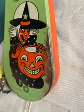 Vintage, ORYGINAŁ, Halloween z lat 1940. puszka przędzarka