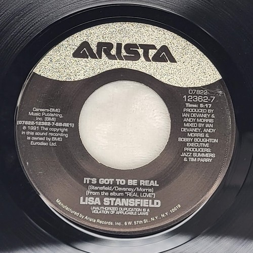 Lisa Stansfield Change / It's Got To Be Real - Arista Records 45 RPM Vinyl 1991 - Picture 3 of 5
