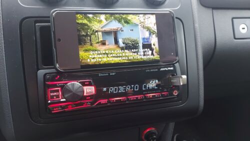 autoradio alpine ute204dab bluetooth usb aux 3 rca uscita sub reg hpf-lpf 50 x 4 - Foto 12 di 12