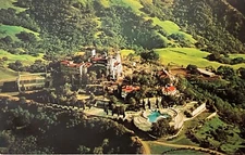 San Simeon California Hearst Castle Aerial View Postcard c1960