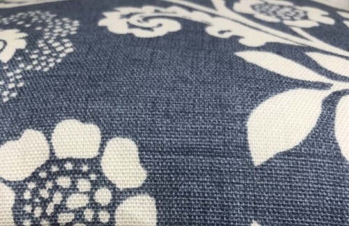 2 x Clarke & Clarke Eliza Chambray Blue Floral Cushion Covers 16" 18" 20" 22" 24 - Picture 2 of 2