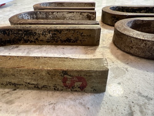 Vintage Stahl Magnet Set 5,25” und 5” Dekor Klassenzimmer Sammlerstück Rustikal - Bild 7 von 9