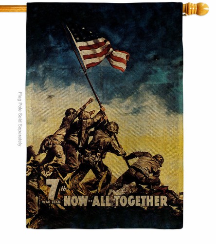 All Together Garden Flag Armed Forces Marine Corps Small Gift Yard Banner - Picture 3 of 19