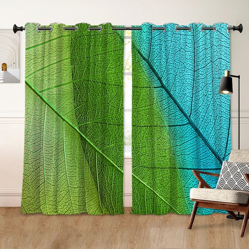 3D Leaf Vein Simplicity Series Printed Bedroom Living Room Sunshade Curtains - Picture 19 of 21