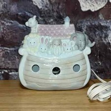 Enesco 1989 Noah  s Ark Child  s Plug In Night Light Vintage Excellent