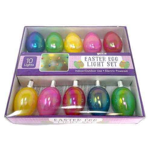 10 Light Multi Color Easter Egg String Light Set 7 Inch - Picture 6 of 7