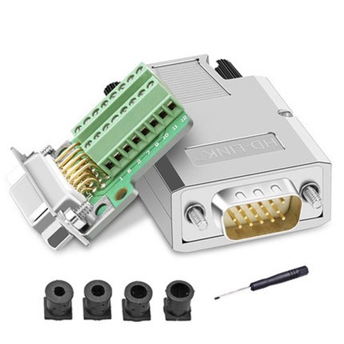 VGA Connector male connector 3 rows 15-pin plug 3+6/9 VGA interface solder-free - Picture 3 of 17