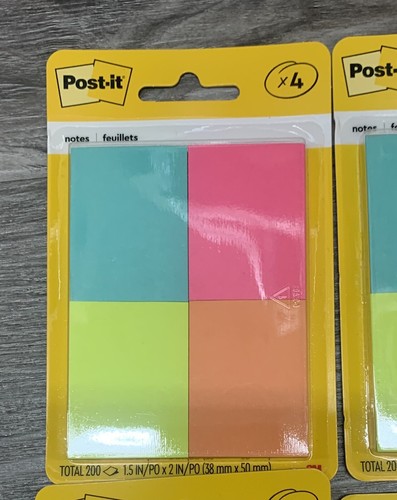 Post-It Notes 1.5” X 2” - 6 Packs - 24 Pads - 1200 Notes Poptimistic - Picture 3 of 5