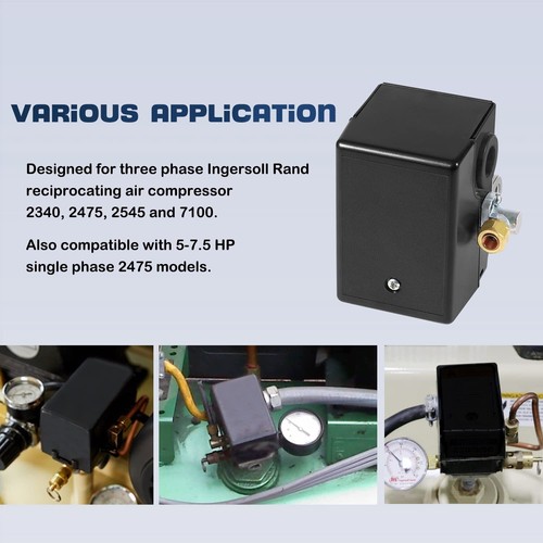 Interruptor de presión 23474570 para compresor de aire alternativo Ingersoll Rand 5 HP - Imagen 7 de 8