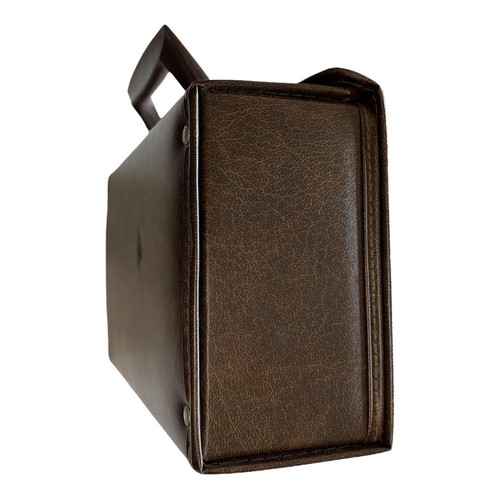 Vintage Cassette Tape Canvas Carrying Case Storage with Handle • HOLDS 16 - Picture 3 of 7