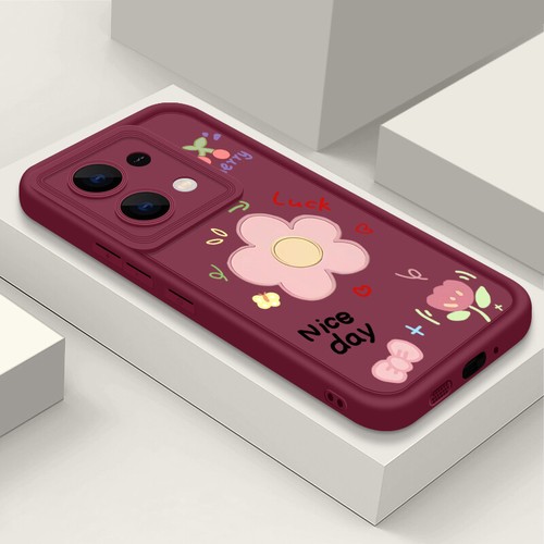Für Xiaomi 14T 13T Poco F6 Redmi Note 14 Pro 13 12 11 Blumen Silikon Hülle Cover