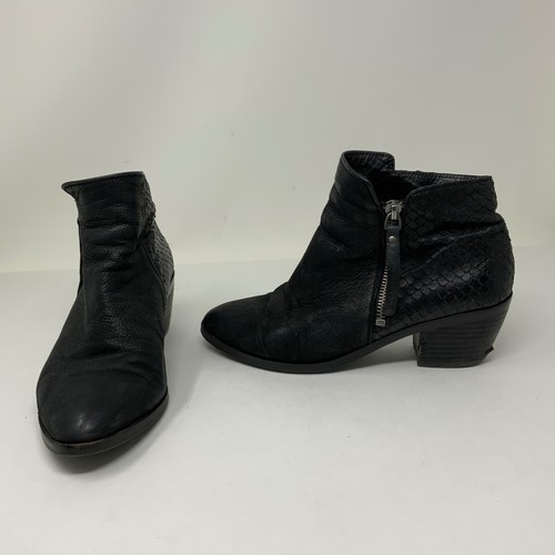 Block Heel Ankle Booties Shoes 