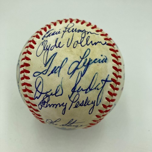 Ted Williams Boston Red Sox Legends Multi Signed Baseball 28 Signatures JSA COA - Picture 2 of 11