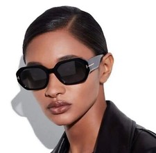 Fashion Square Sunglasses Women Brand Designer Retro Black Eyewear Shades UV400