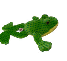 Dakin Bull Frog Green Yellow Crokes Vintage 14" Perfect Plush Toy Medium