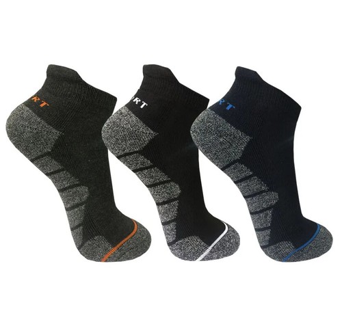12-24 Paar Sneaker Socken Baumwolle Sport Arbeit Herren Kurzsocken Frotteesohle - Bild 2 von 28