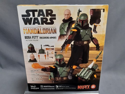 MAFEX No.201 MAFEX BOBA FETT (TM) Star Wars Mandalorian Recovered Armor Medicom - Picture 4 of 7